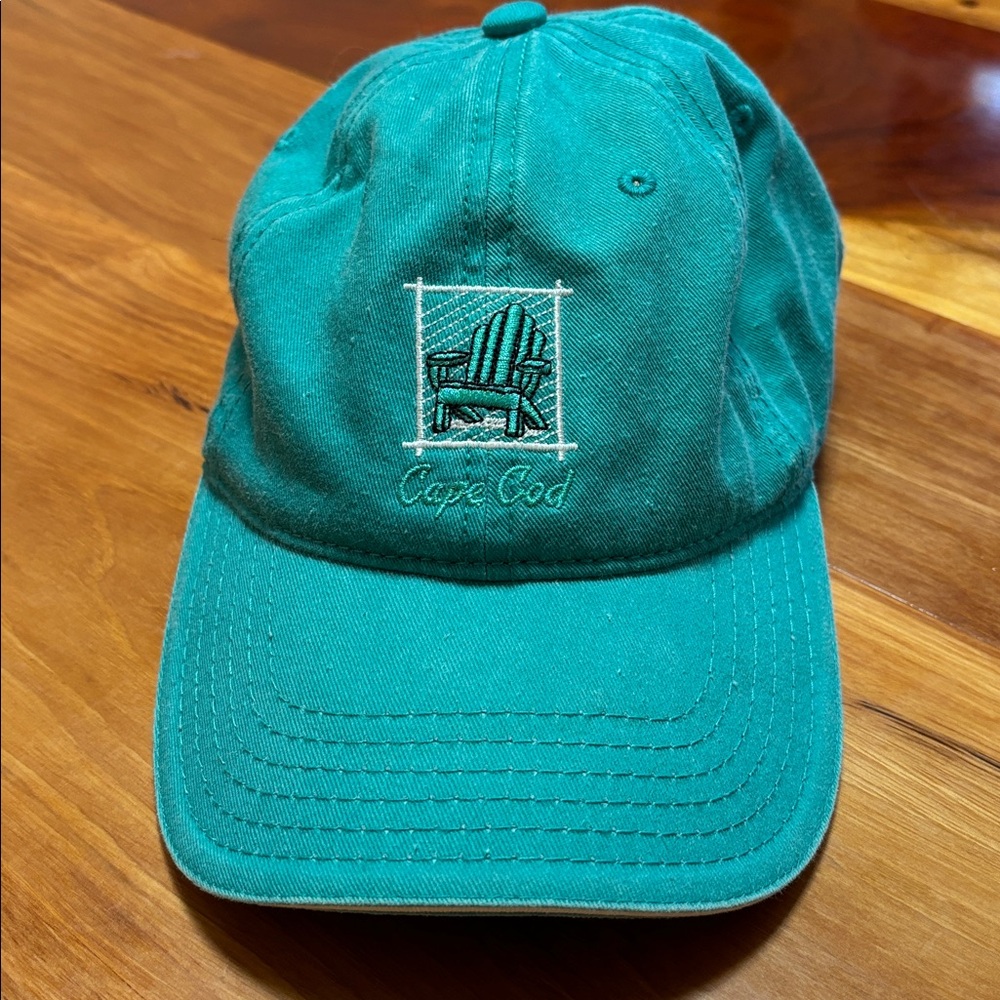 Teal Cape Cod Embroidered Cap